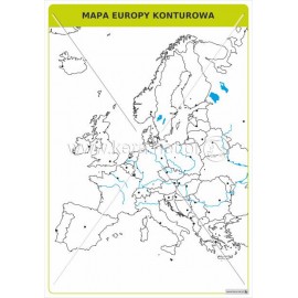 2912 Mapa Europy konturowa