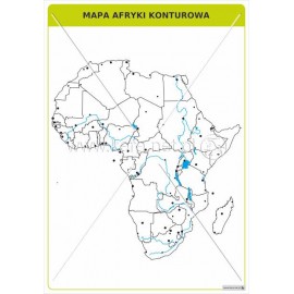 2914 Mapa Afryki konturowa