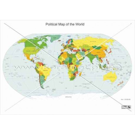 485 Mapa polityczna świata (angielski)