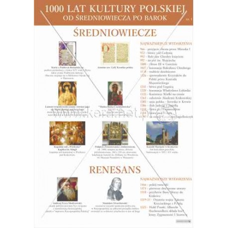 2102 1000 LAT KULTURY POLSKIEJ od średniowiecza po barok cz. 1