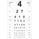 2444 Tablica optyków okulistyczna cyfry