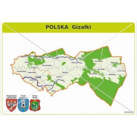 3084 Mapa Polski - Gizałki