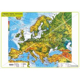3194 Europa - mapa fizyczna (skala 1:10 mln)