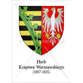 3296 Herb Księstwa Warszawskiego A4