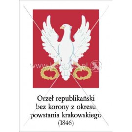 3301 Orzeł republikański bez korony z okresu powstania krakowskiego A3
