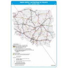 3376 Mapa dróg i autostrad - stan grudzień 2020